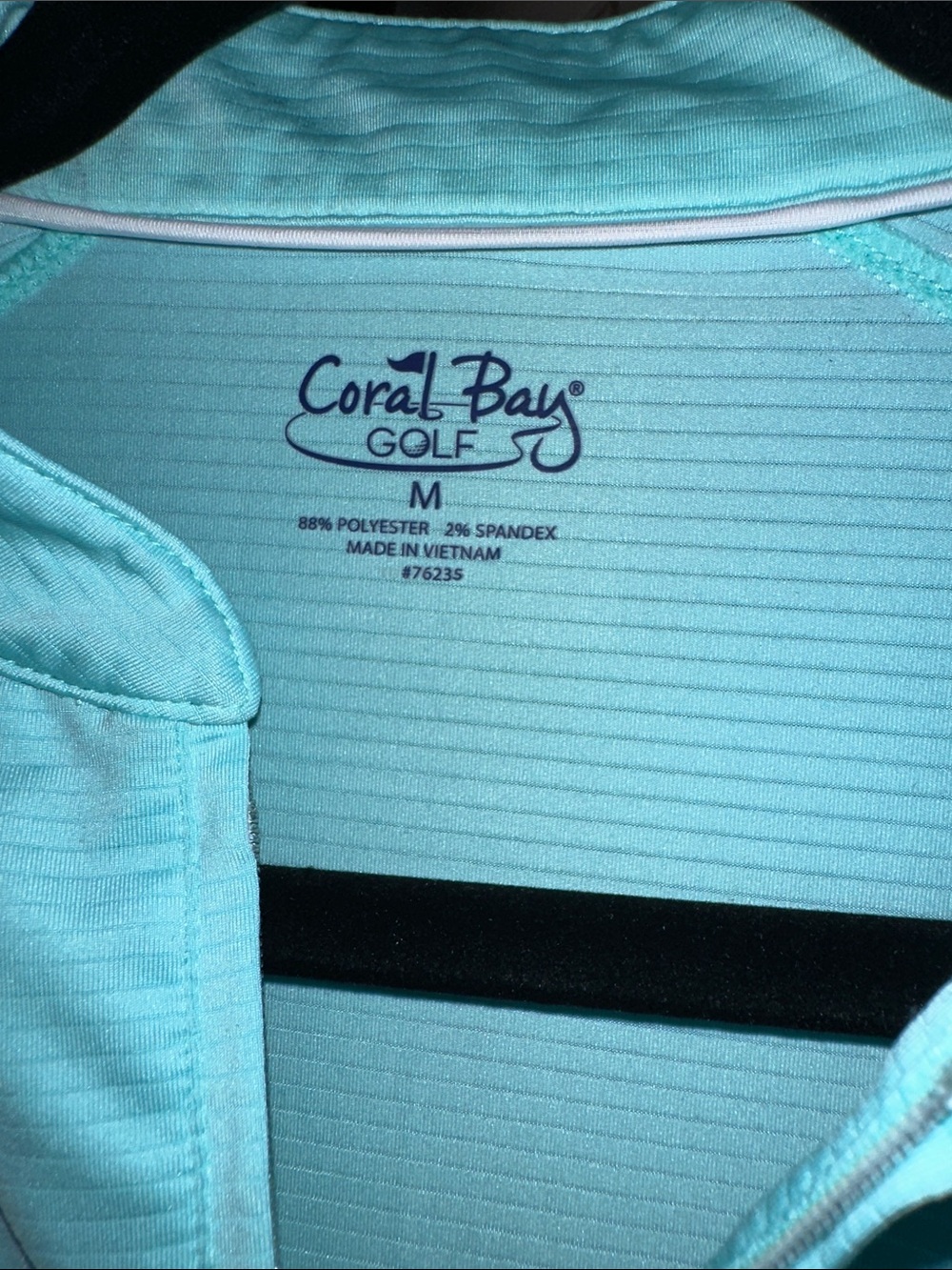Coral Bay Bundle: White and Blue Sleeveless Zip-Front Golf Polo plus Skort - Picture 5 of 9